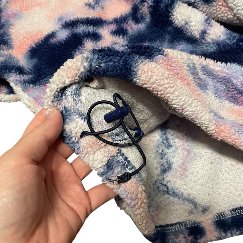Varsity Cheer Tie-Dye Quarter-Zip Fleece Pullover Size YM - Picture 5 of 5